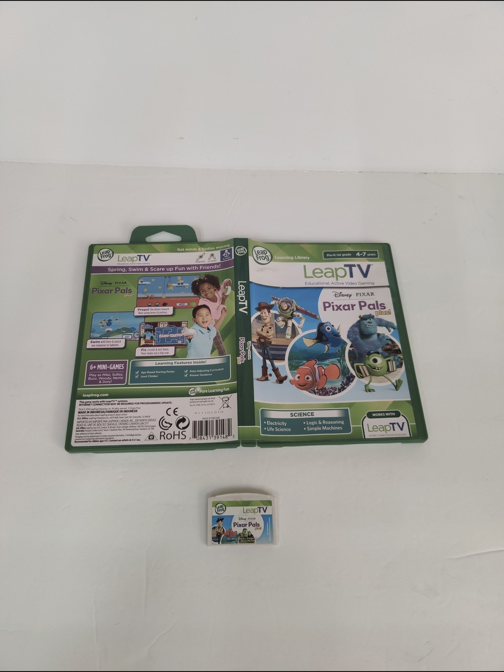 LeapTV LeapFrog Disney Pixar Pals Game Toy Story Monster Incorporation Education